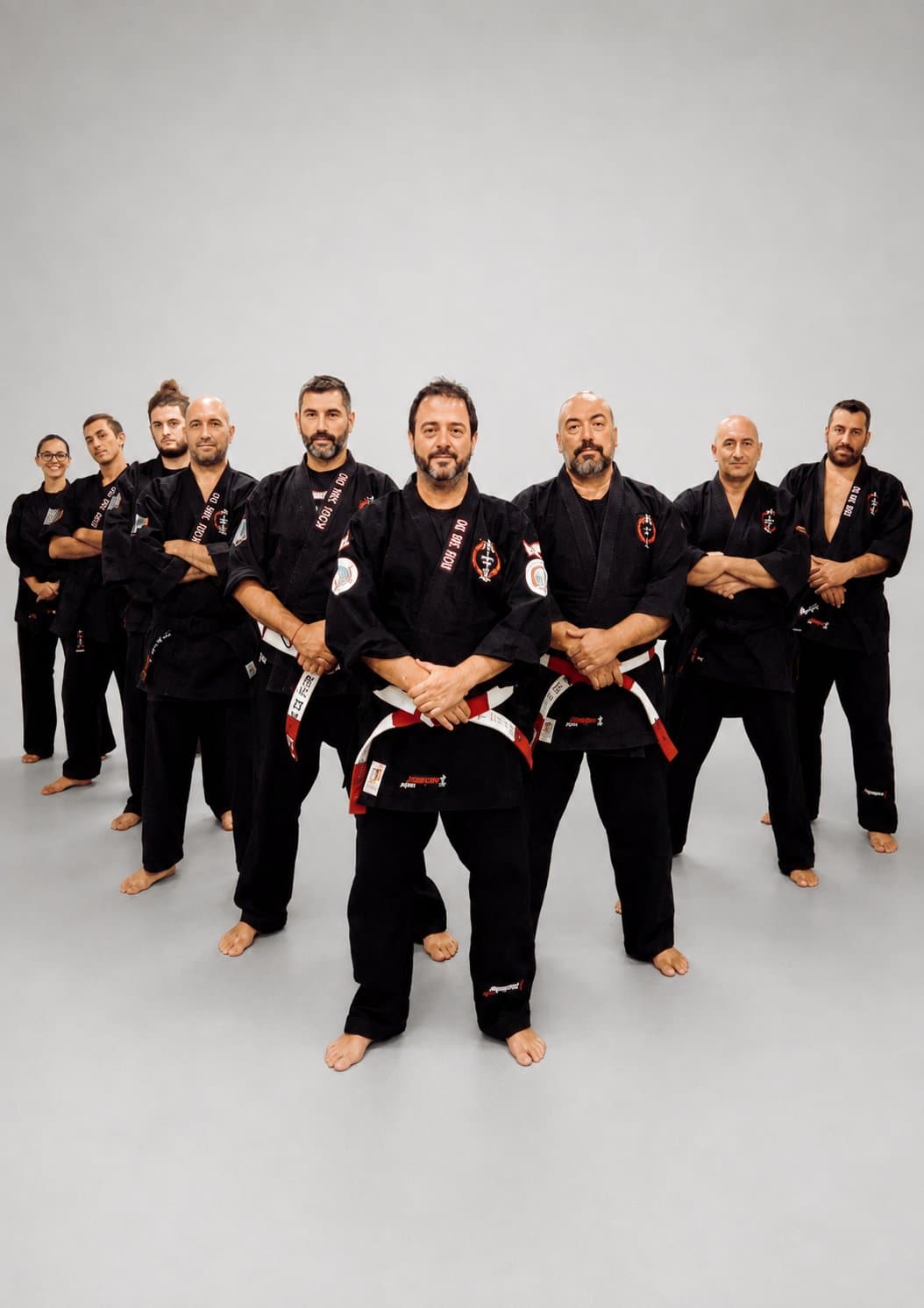 El equipo de Defensa Personal del club.
